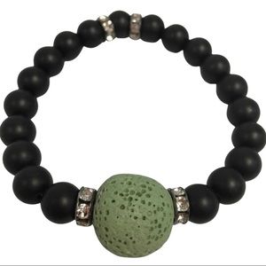 Handmade oil diffuser stone beads bracelet